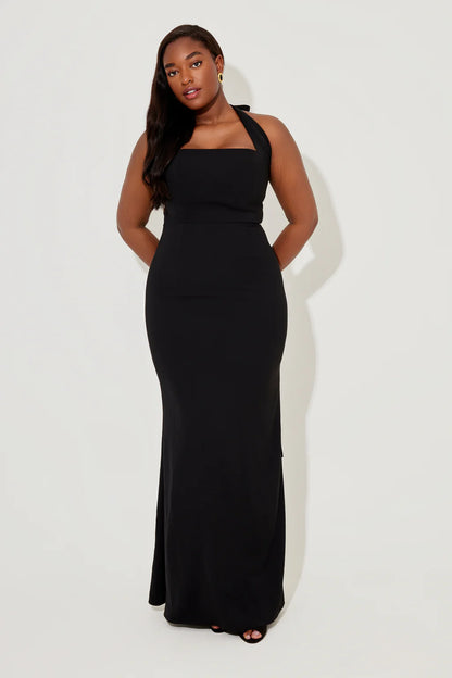The Ultimate Muse Halter Neck Maxi Dress