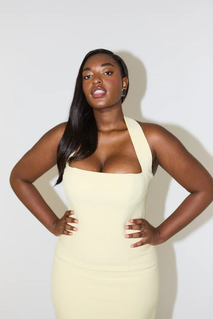 The Ultimate Muse Halter Neck Midi Dress