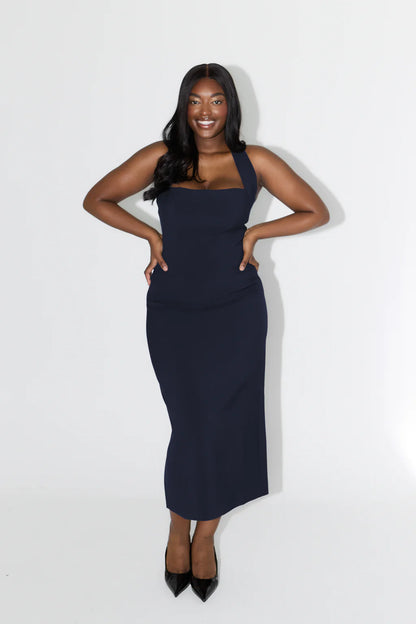 The Ultimate Muse Halter Neck Midi Dress