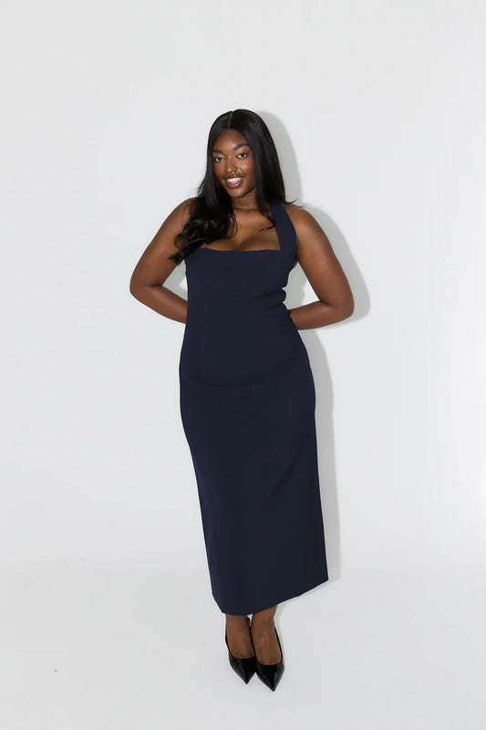 The Ultimate Muse Halter Neck Midi Dress