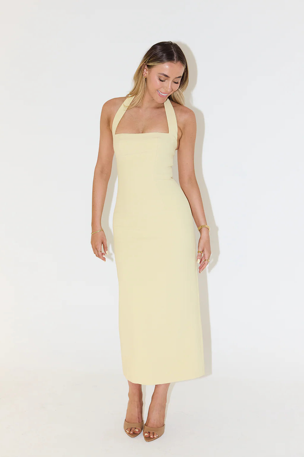 The Ultimate Muse Halter Neck Midi Dress