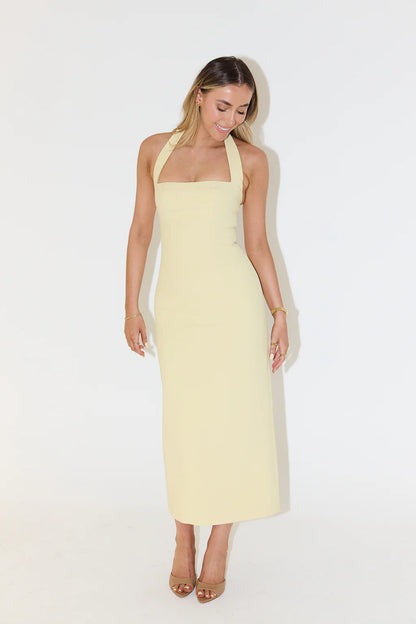 The Ultimate Muse Halter Neck Midi Dress
